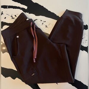 FIGS * Espresso* Zamora Joggers Jogger Pants Sz L P